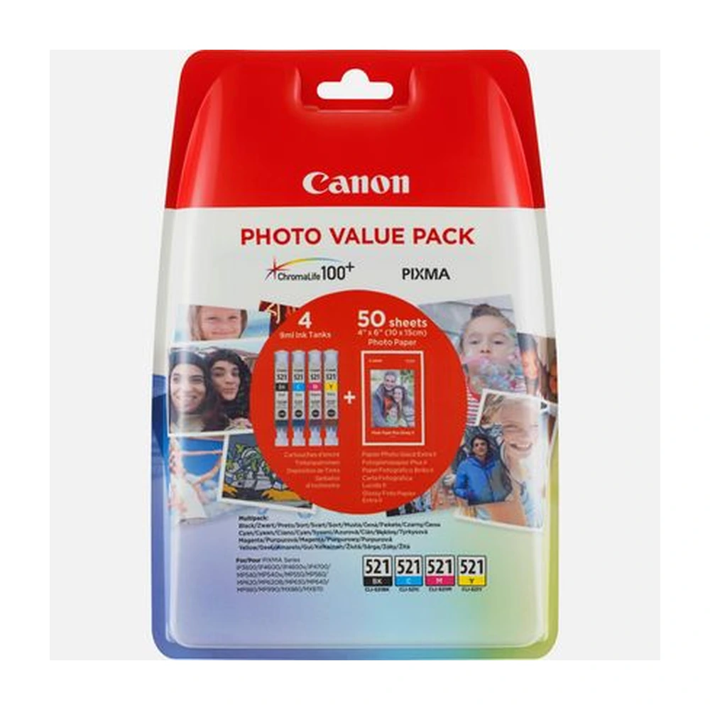 Canon CLI-521 Ink Cartridge Multipack - 2933B011