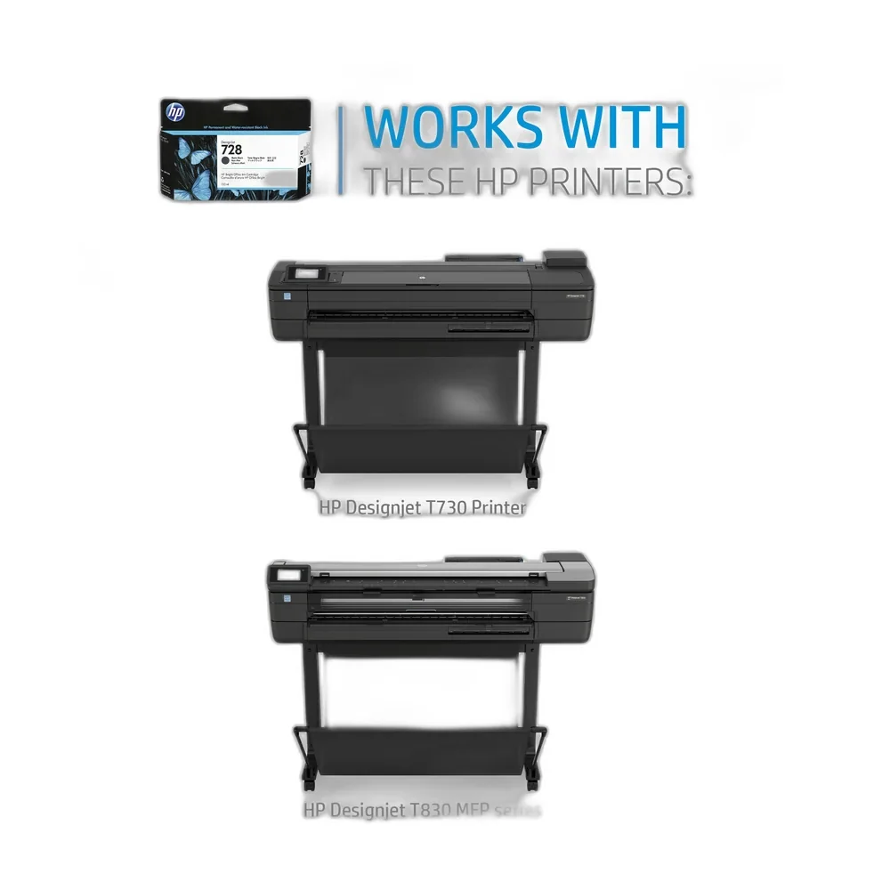 HP 728 Matte Black Ink Cartridge - F9J68A