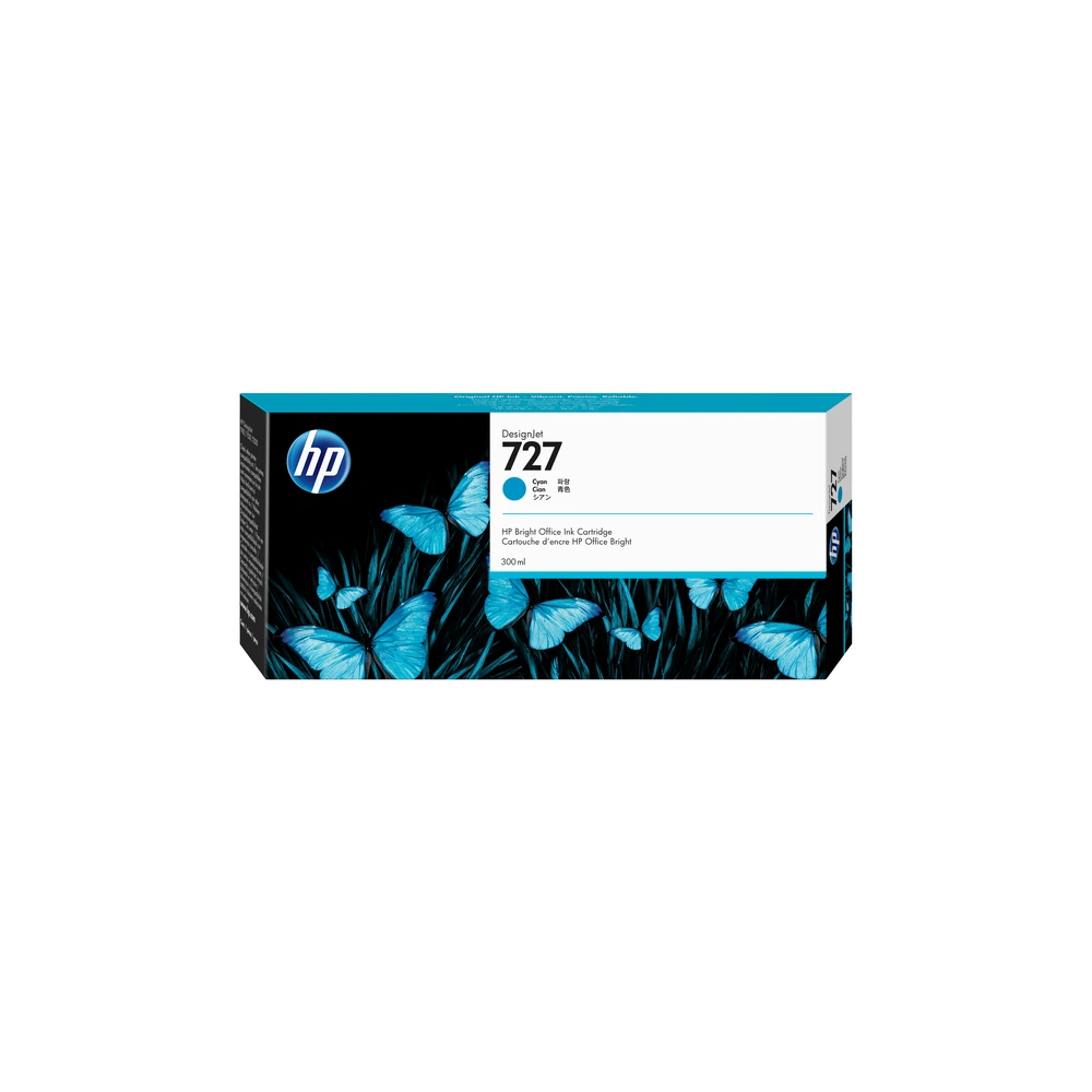 HP 727 Cyan Ink Cartridge - F9J76A