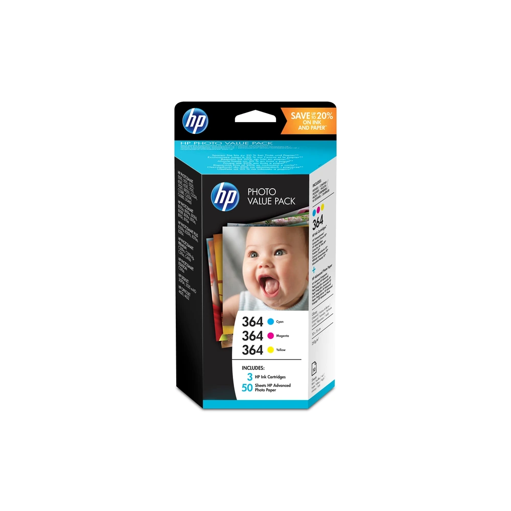 HP 364 + 50 + 10 + 15 Tri-Pack - T9D88EE