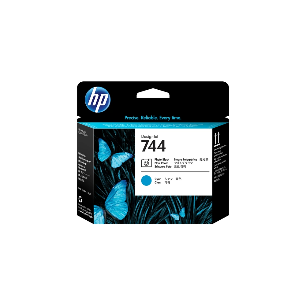 HP 744 Cyan, Photo Black Printhead - F9J86A
