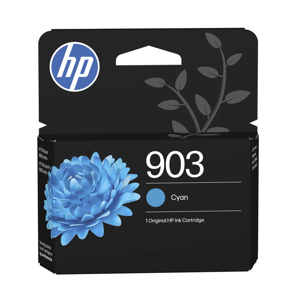 HP 903 Cyan Ink Cartridge - T6L87AE
