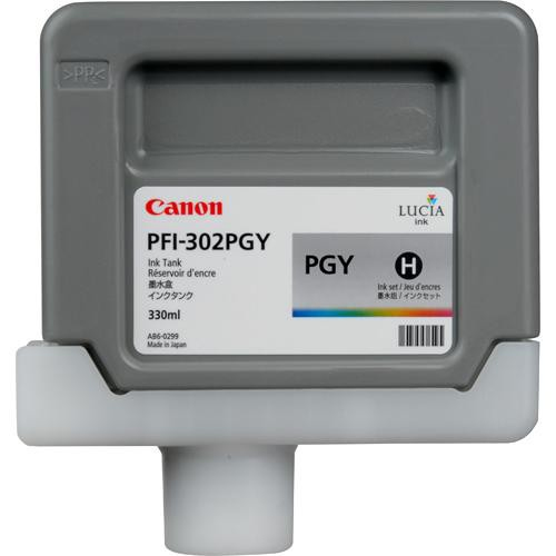 Canon PFI-302PGY Photo Grey Ink Cartridge - 2218B001