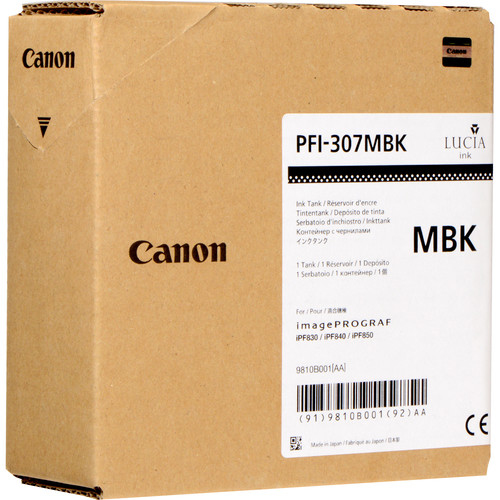 Canon PFI-307 Black Ink Cartridge - 9810B001
