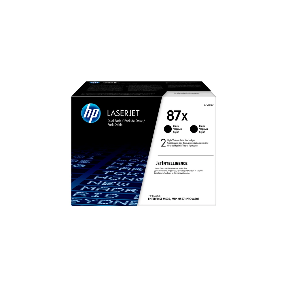 HP 87X Black High Yield Twin Pack - CF287XD