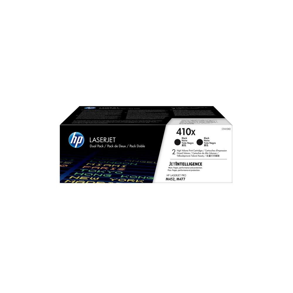 HP 410X Black Twin Pack - CF410XD