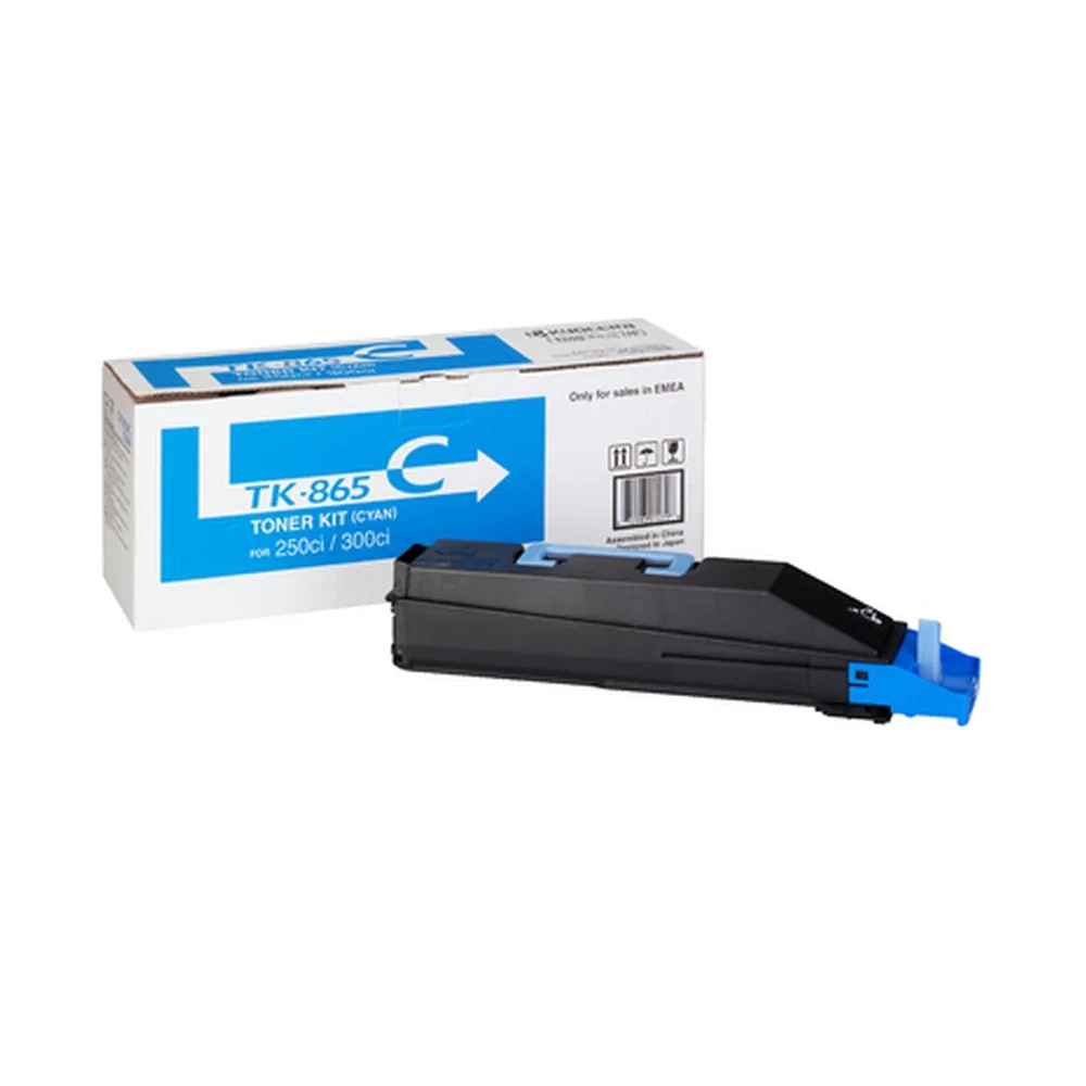 KYOCERA TK-865 Cyan Toner Cartridge - 1T02JZCEU0