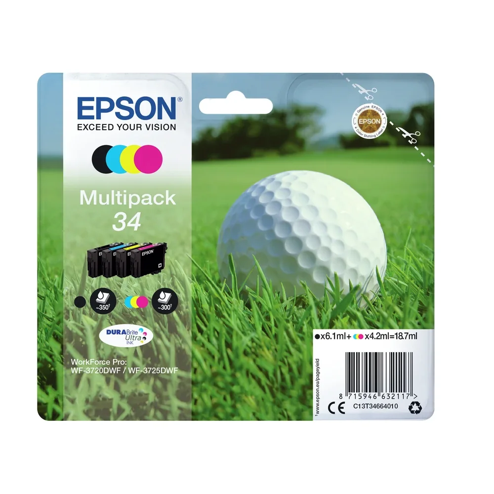 Epson 34 Ink Cartridge Multipack - C13T34664010