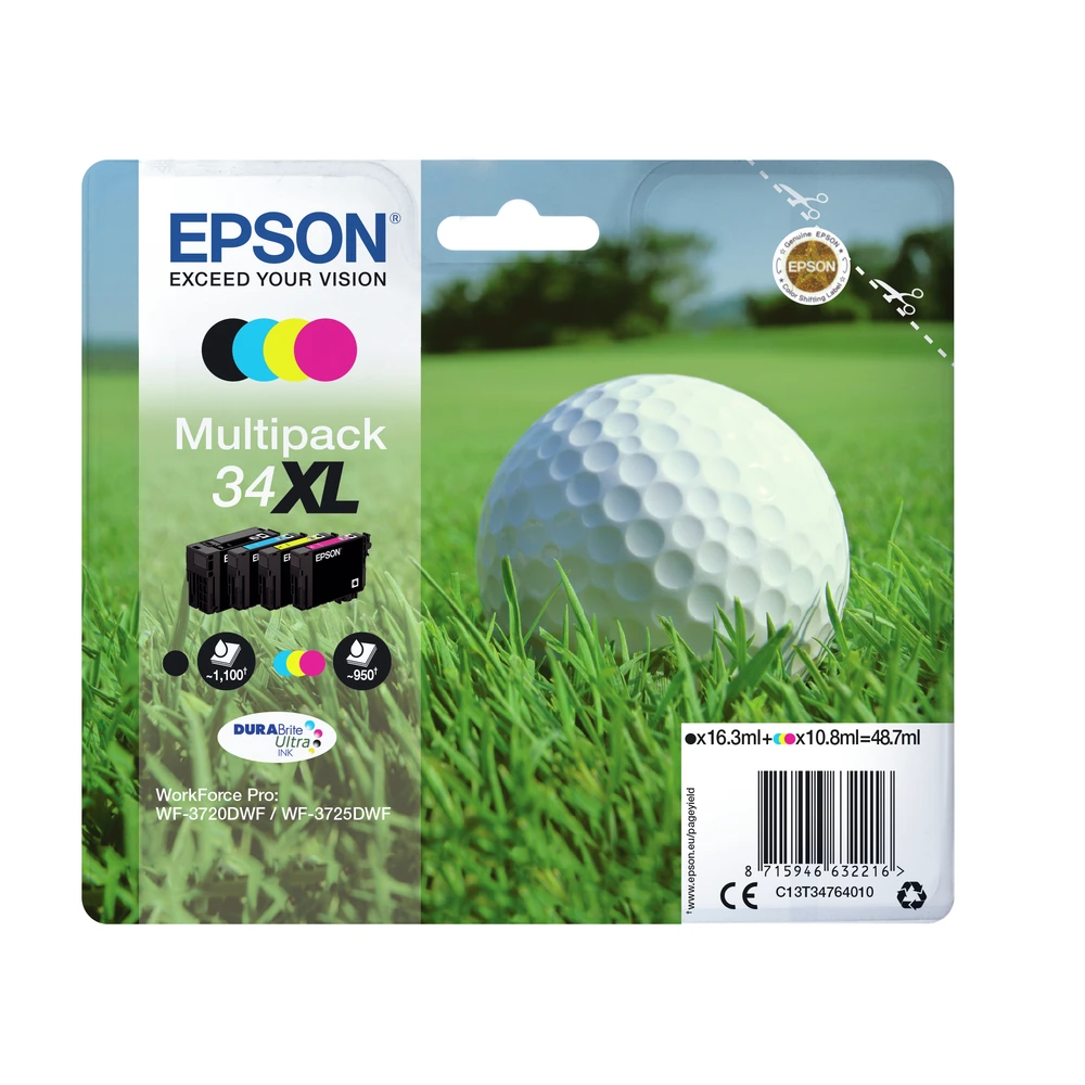 Epson 34XL Ink Cartridge Multipack - C13T34764020