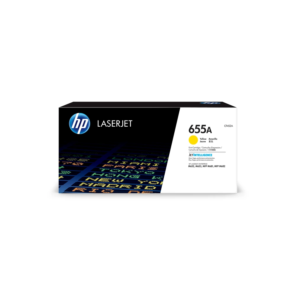 HP 655A Yellow Toner Cartridge - CF452A