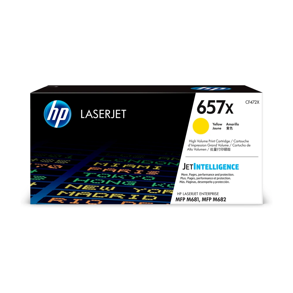 HP 657X Yellow High Yield Toner Cartridge - CF472X