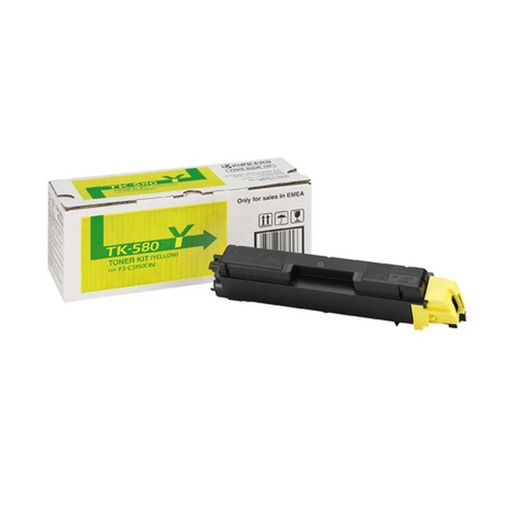KYOCERA TK-580 Yellow Toner Cartridge - 0T2KTANL