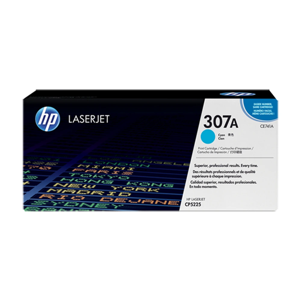 HP 307A Cyan Toner Cartridge - CE741A
