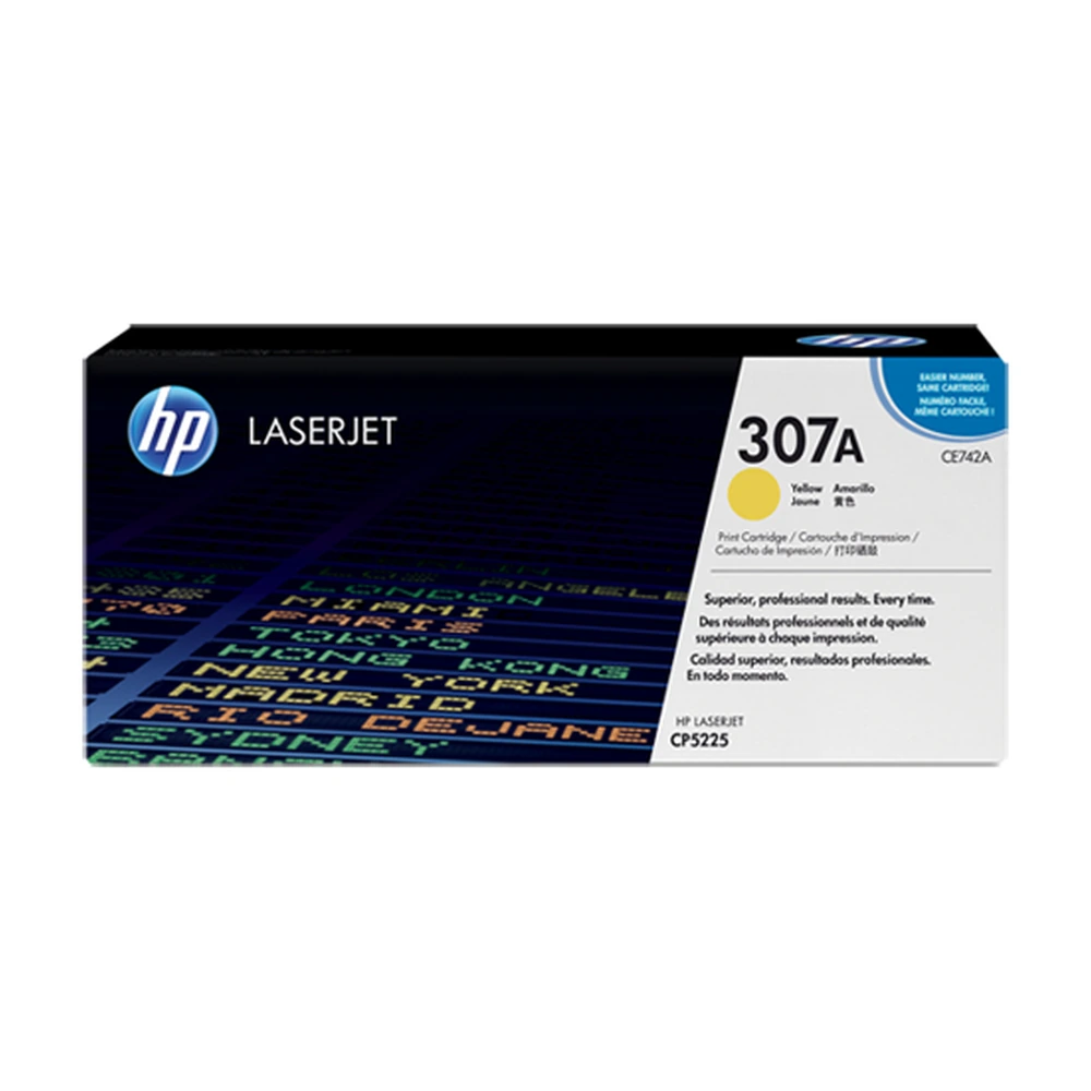 HP 307A Yellow Toner Cartridge - CE742A