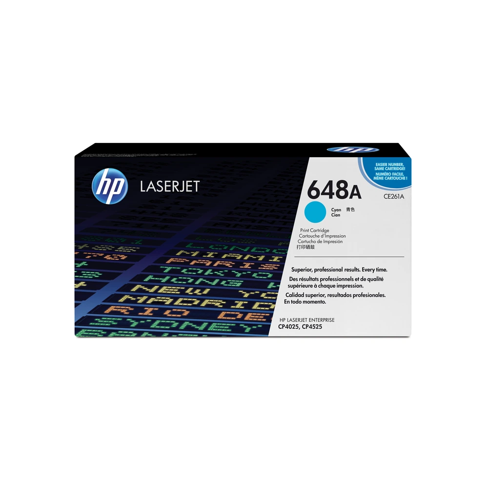 HP 648A Cyan Toner Cartridge - CE261A