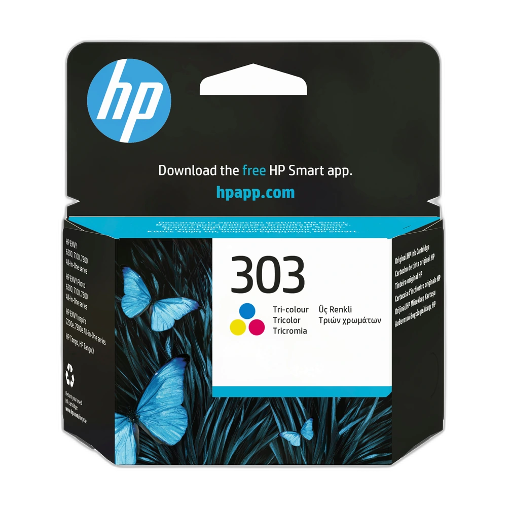 HP 303 Tri-Colour Ink Cartridge - T6N01AE