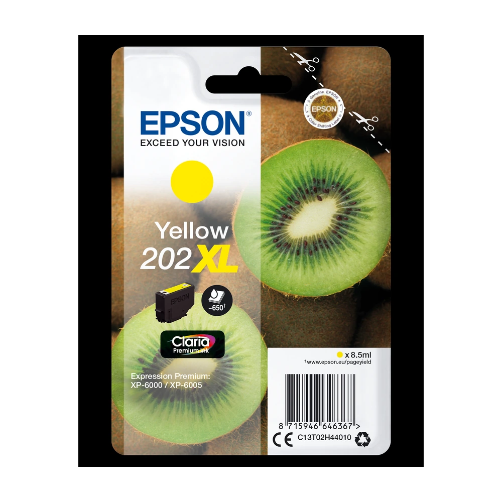 Epson T02H4 Yellow Ink Cartridge - C13T02H44010