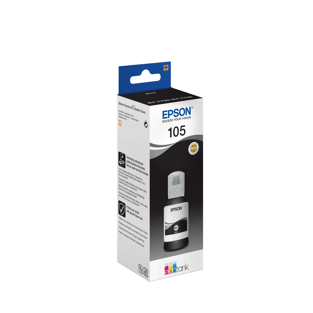 Epson 105 Black Ink Bottle - C13T00Q140