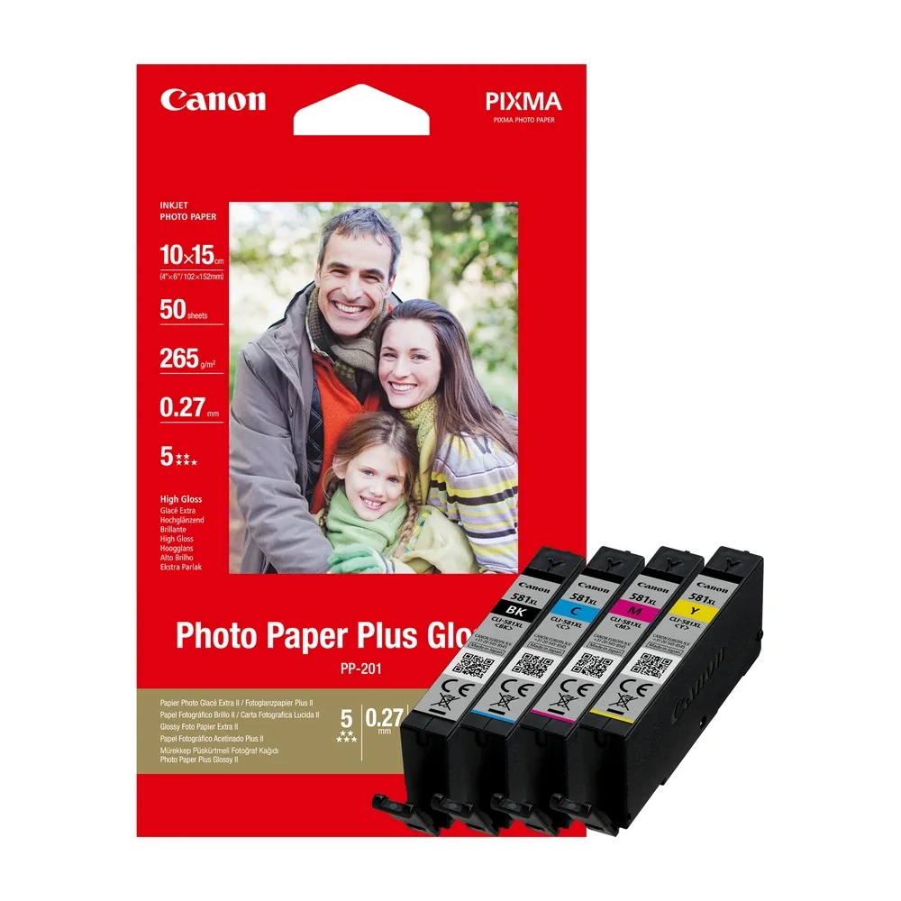 Canon CLI-581XL Ink Cartridge + Photo Paper Value Pack - 2052C004
