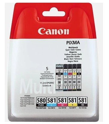 Canon PGI-580 + CLI-581 Ink Cartridge Multipack - 2078C006