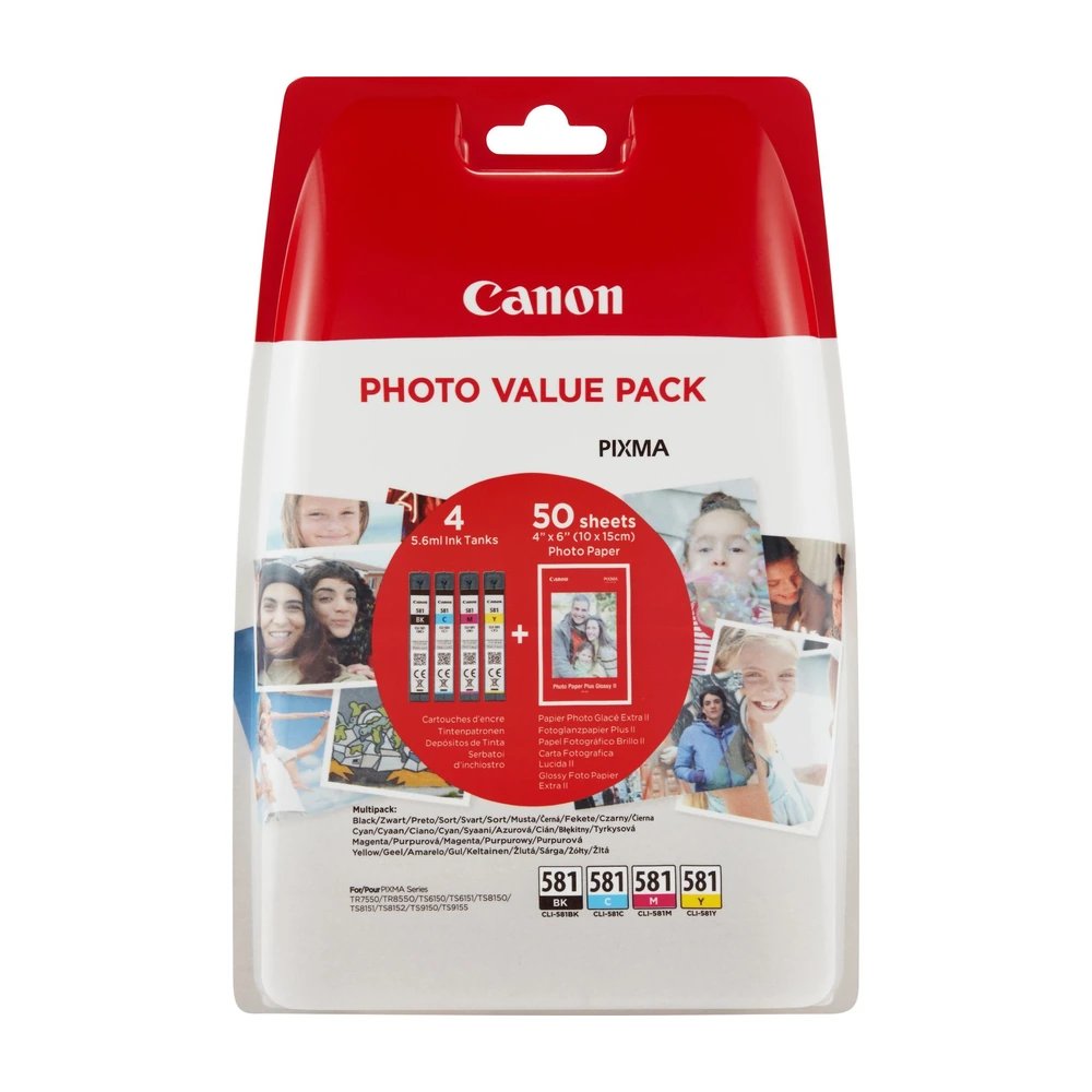 Canon CLI-581 Ink Cartridge Multipack - 2106C004