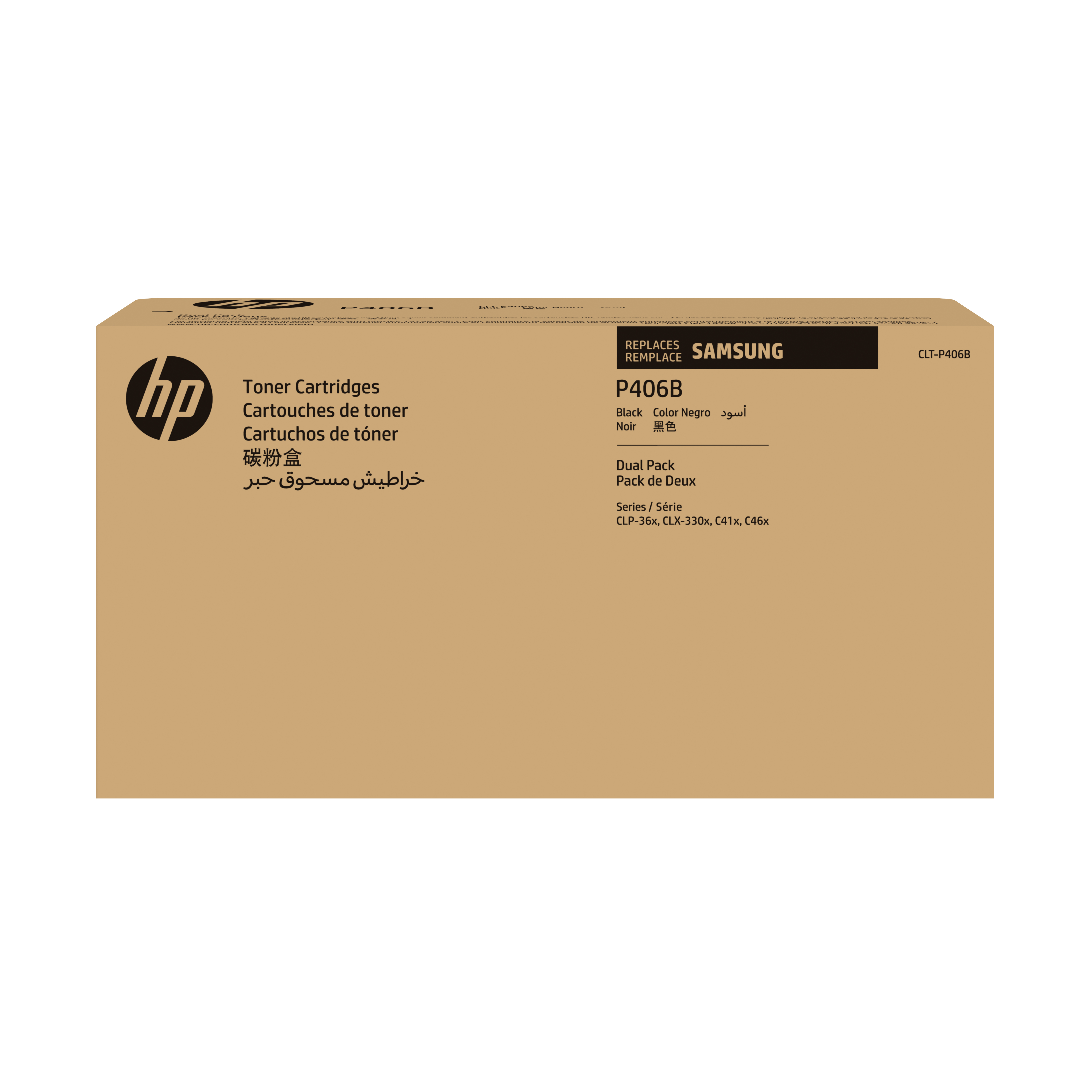 HP P406B Black Toner Cartridge Twin Pack - SU374A