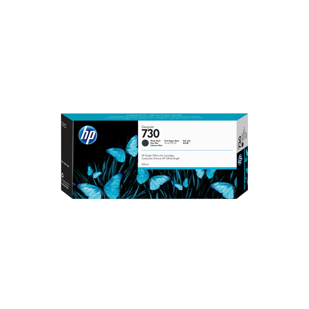 HP 730 Matte Black Ink Cartridge - P2V71A