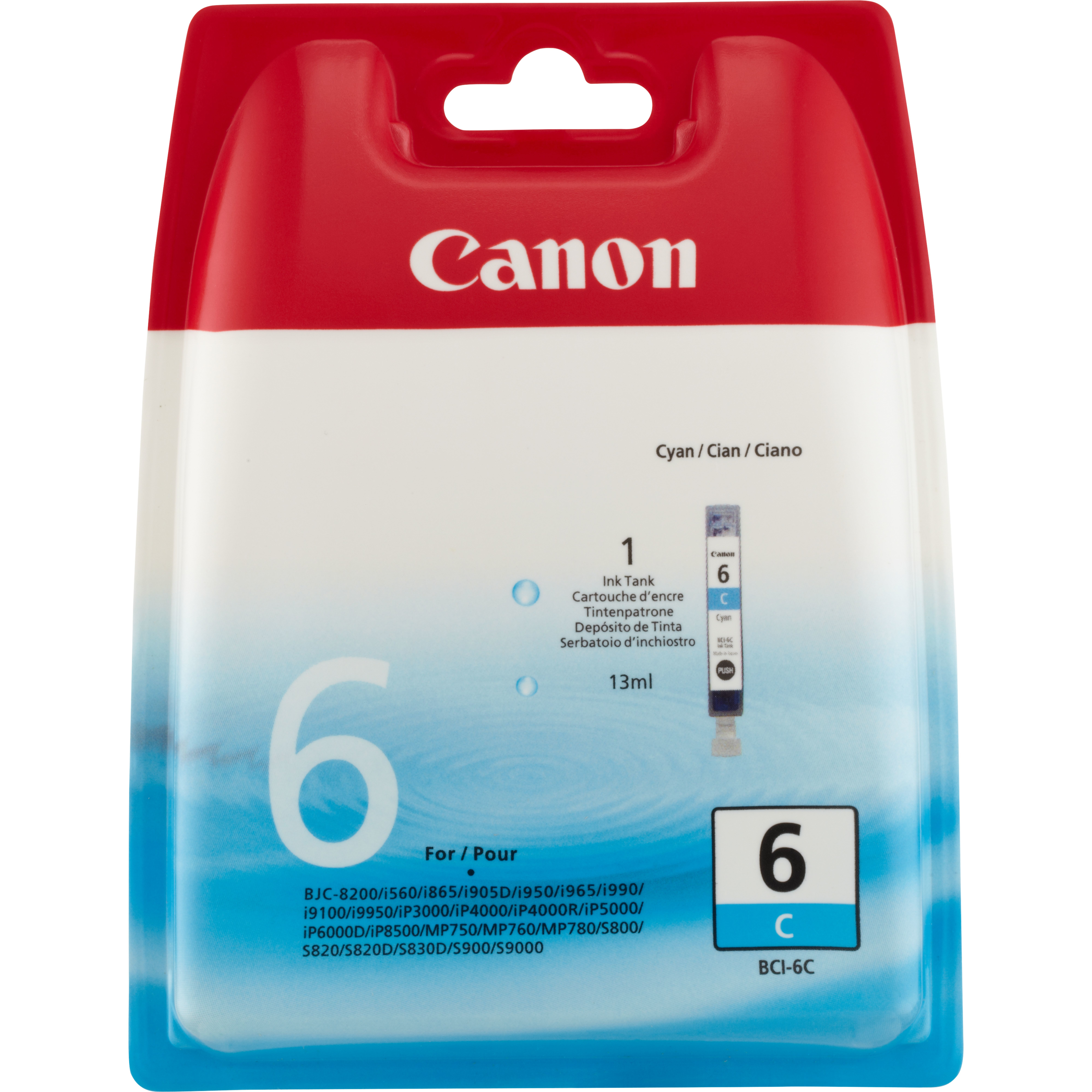 Canon BCI-6 Cyan Ink Cartridge - 4706A002