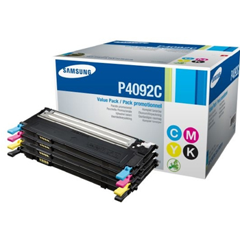Samsung P4092C Black, Cyan, Magenta, Yellow Toner Cartridge - CLT-P4092C/EL