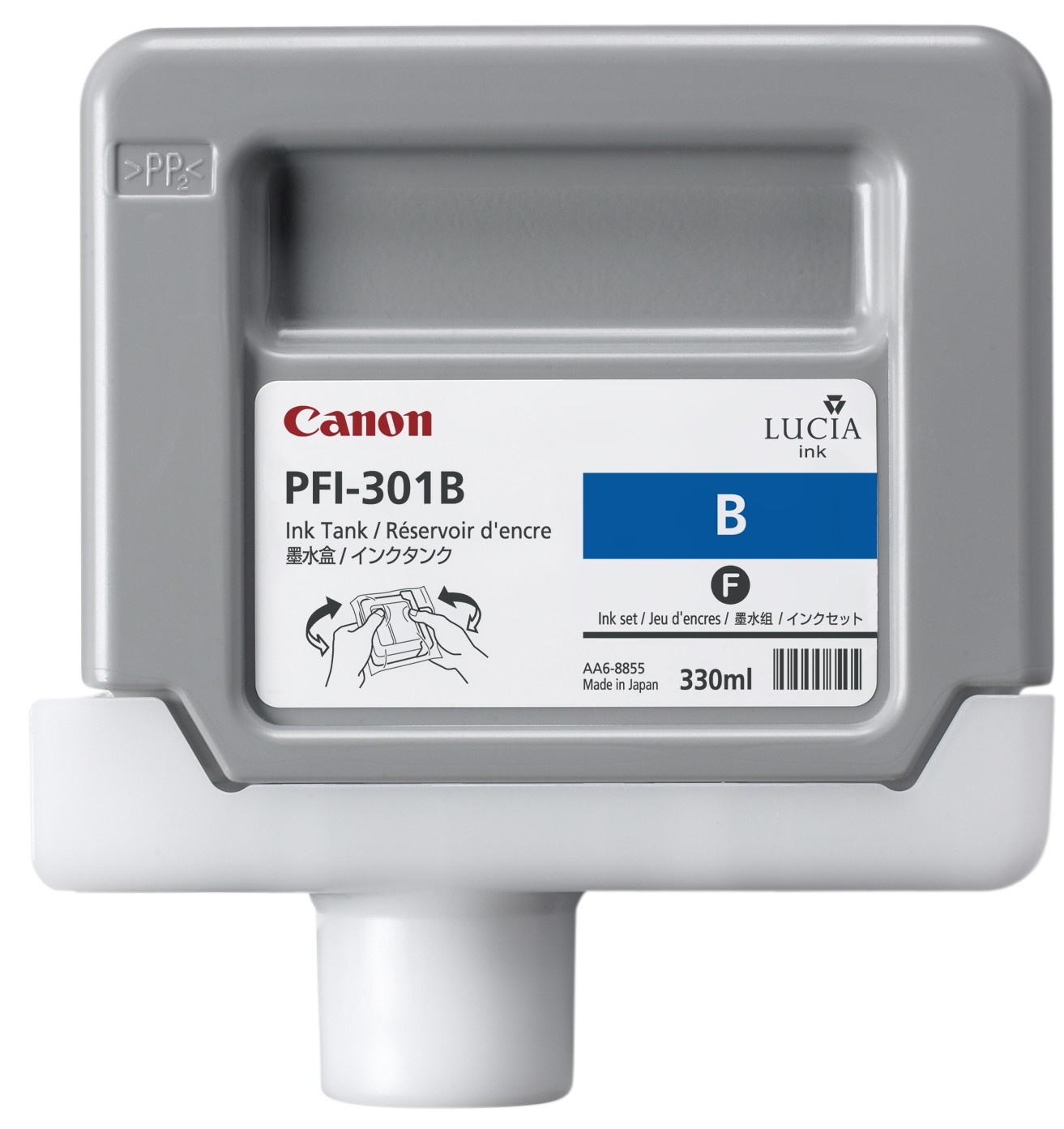 Canon PFI-301GY Blue Ink Cartridge - 1494B001
