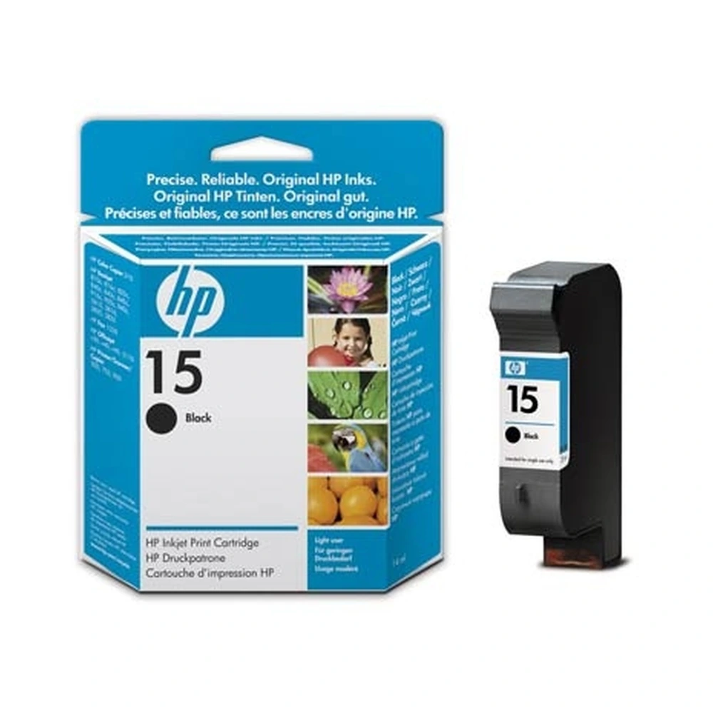 HP 15 Black Ink Cartridge - C6615NE