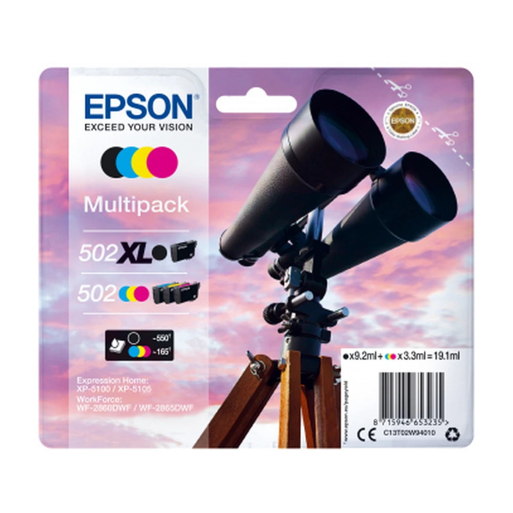 Epson T02W9 Ink Cartridge Multipack - C13T02W94010