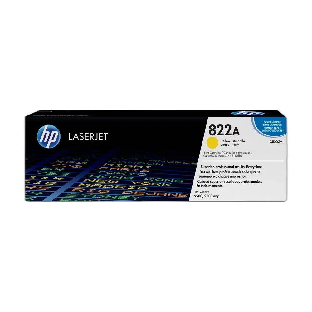 HP 822A Yellow Toner Cartridge - C8552A
