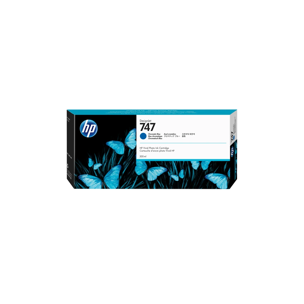 HP 747 Chromatic Blue Ink Cartridge - P2V85A
