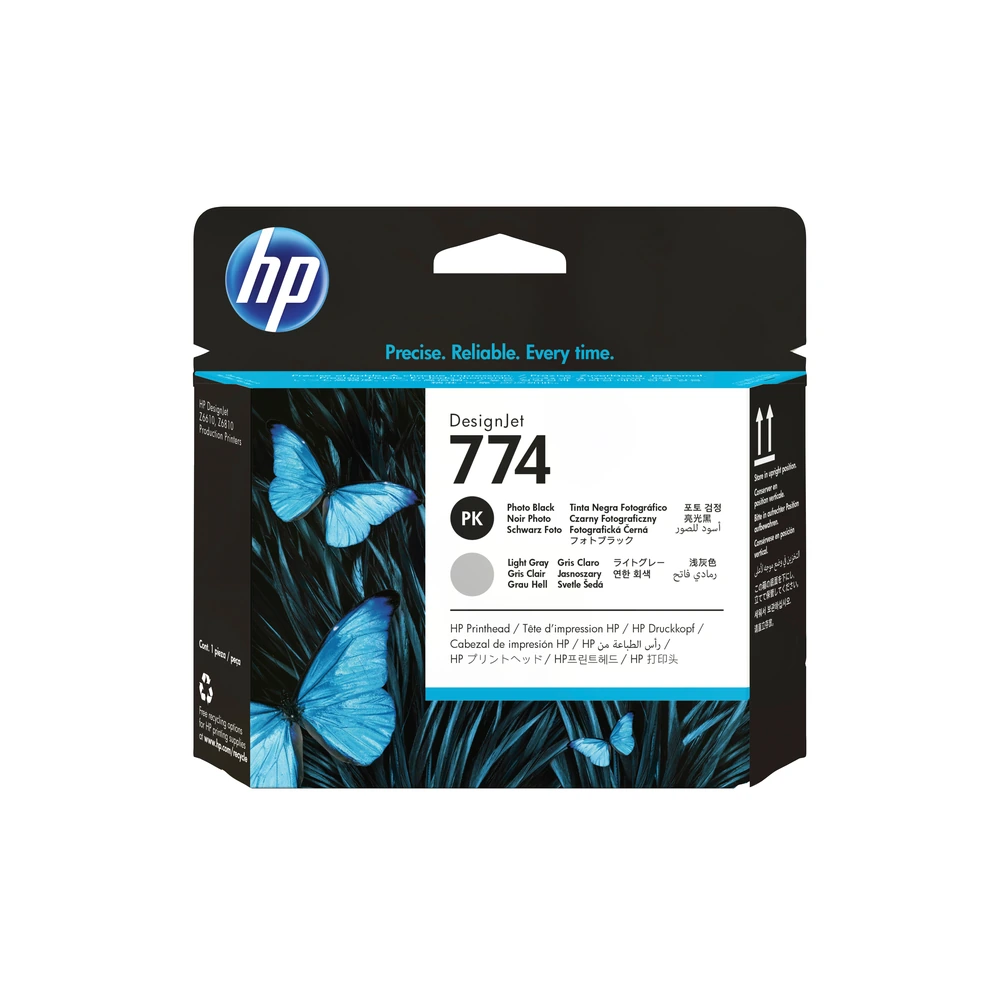 HP 774 Black/Grey Printhead - P2W00A