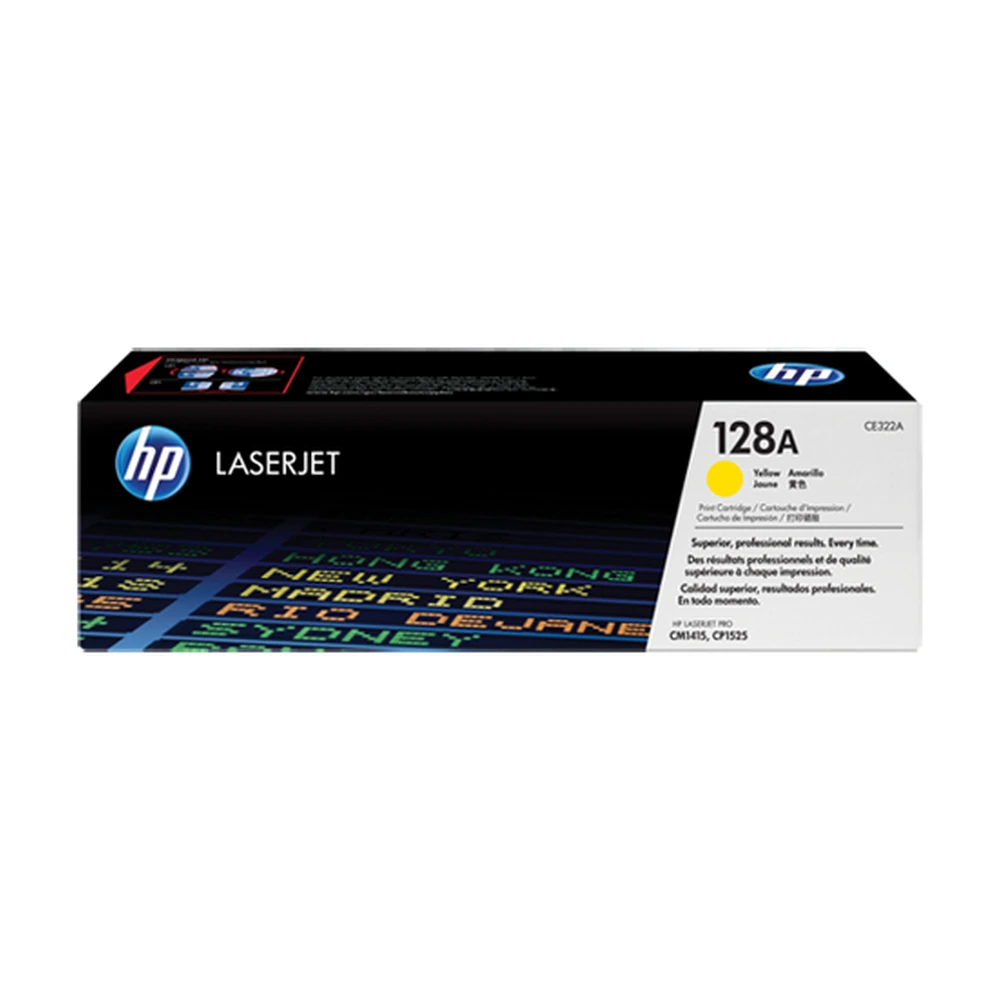 HP 128A Yellow Toner Cartridge - CE322A