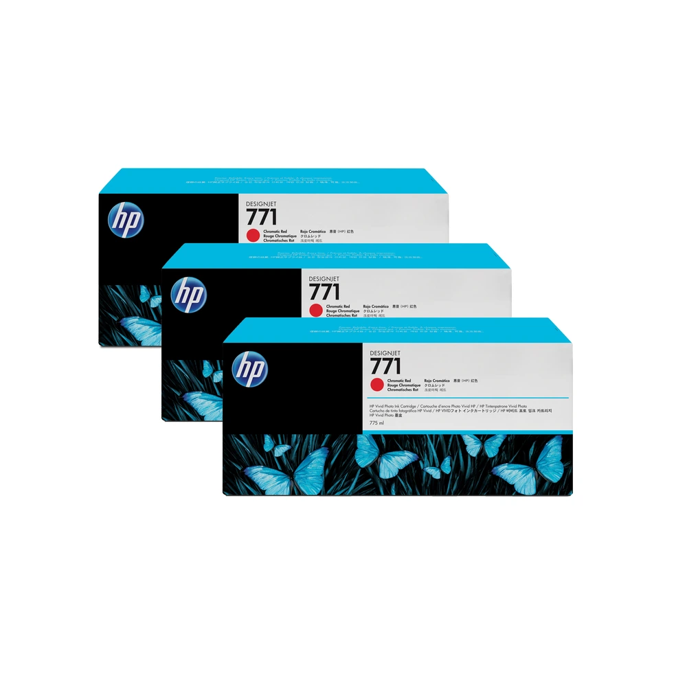 HP 771 Chromatic Red Tri-Pack - CR251A