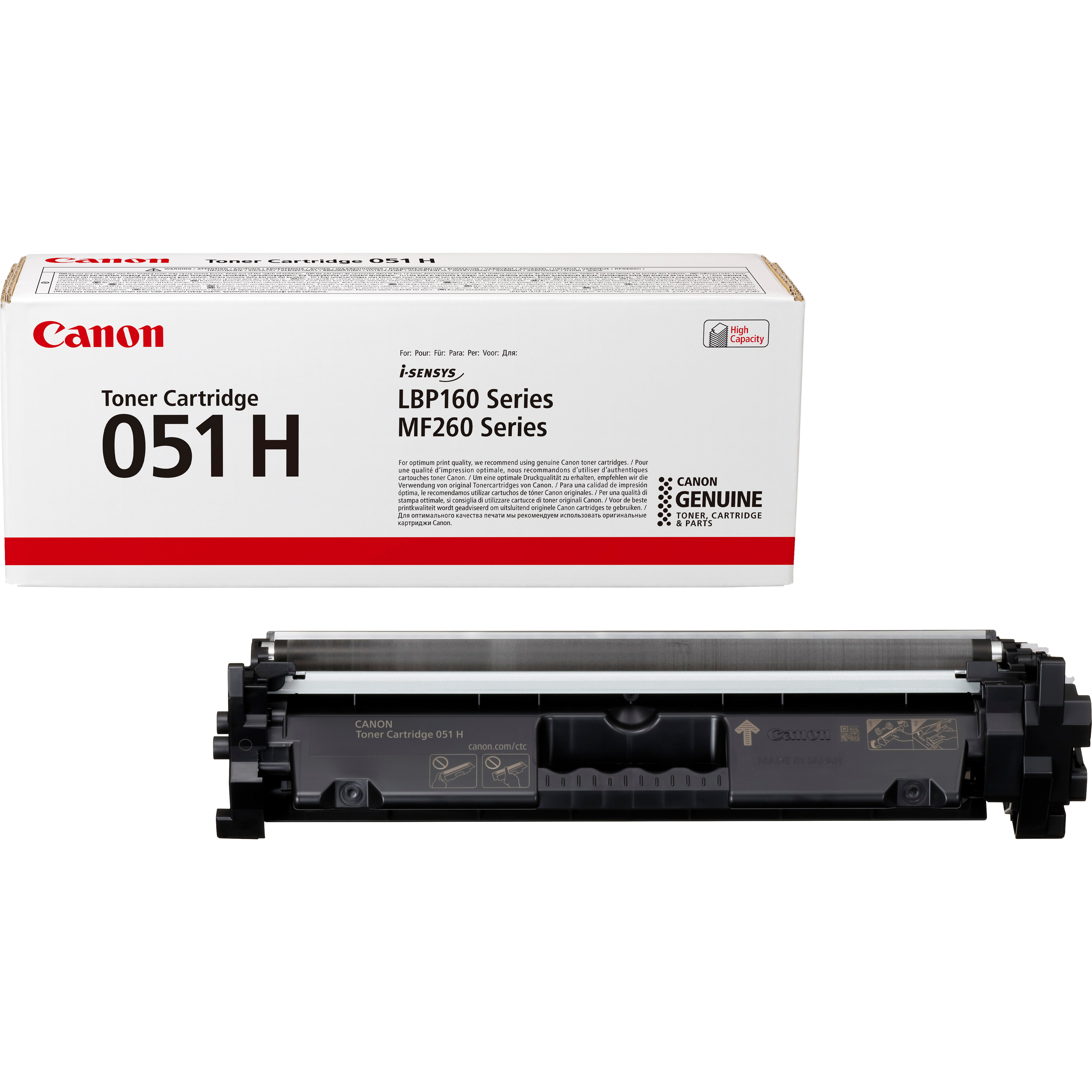 Canon 051H Black High Yield Toner Cartridge - 2169C002