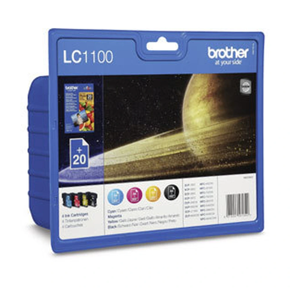 Brother BP71 Ink Cartridge Multipack - LC-1100VB1PDR