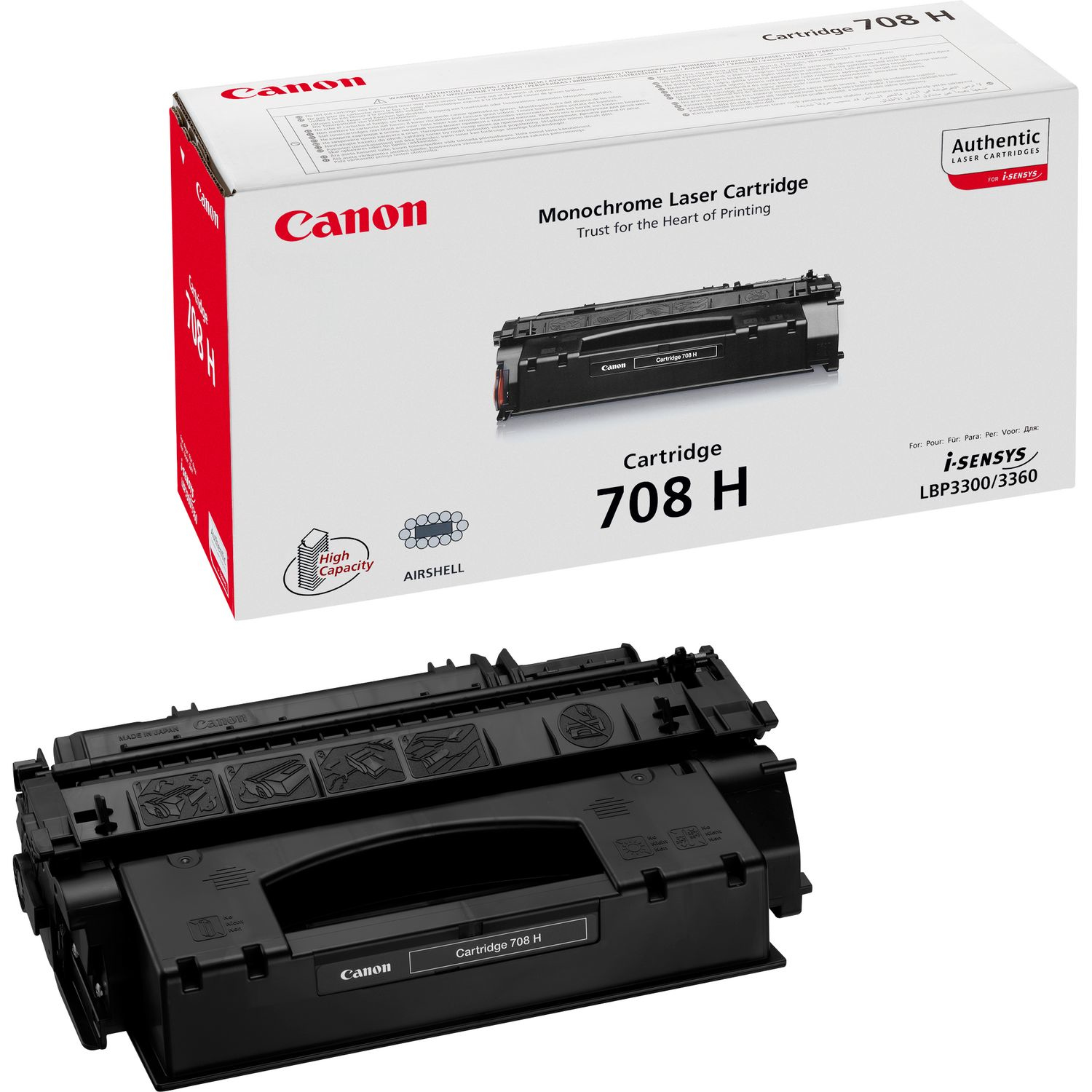 Canon 708H Black Toner Cartridge - 0917B002