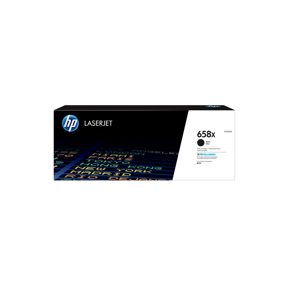 HP 658X Black Toner Cartridge - W2000X