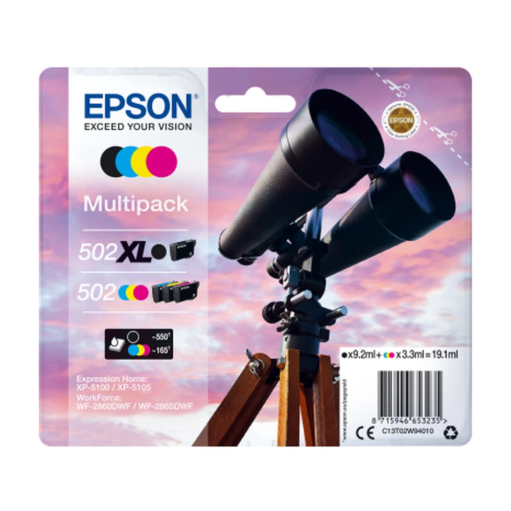 Epson T02W9 Ink Cartridge Multipack - C13T02W94020
