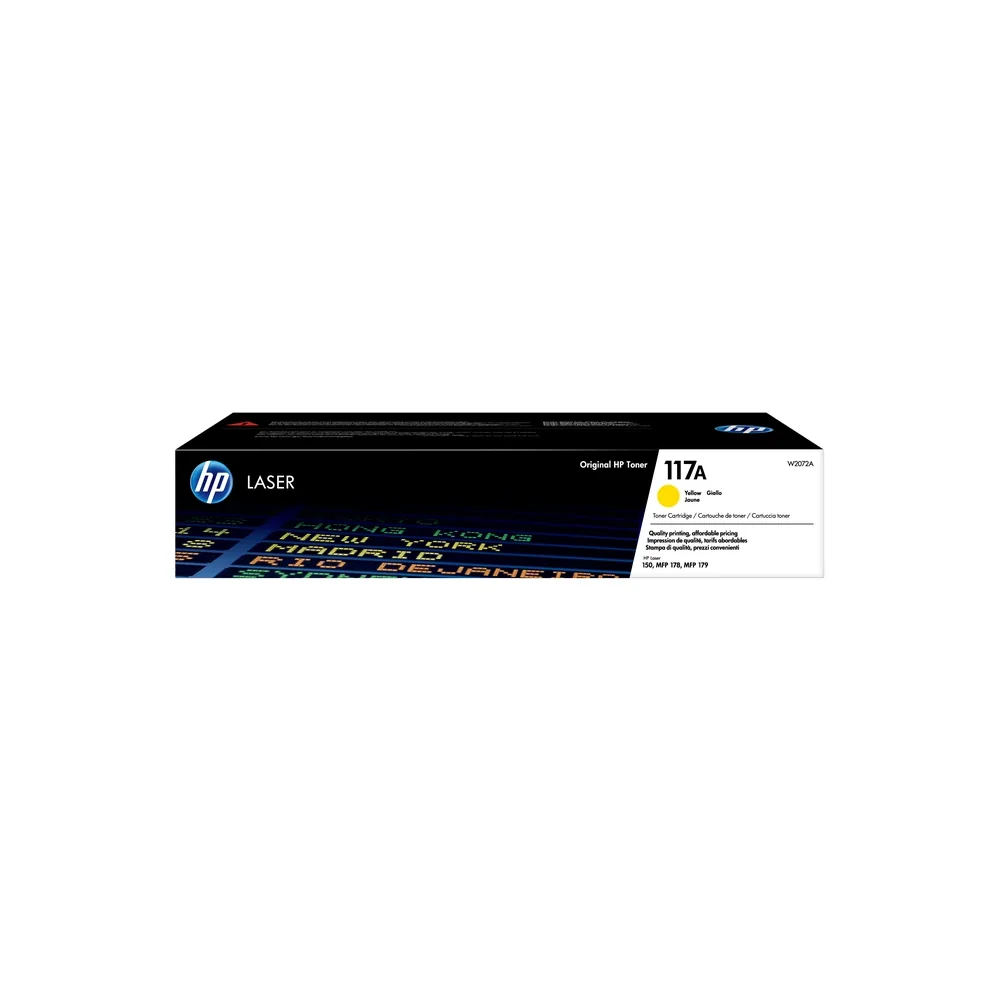 HP 117A Yellow Toner Cartridge - W2072A
