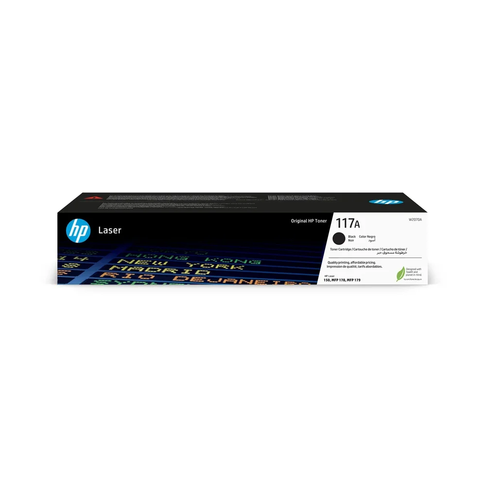 HP 117A Black Toner Cartridge - W2070A