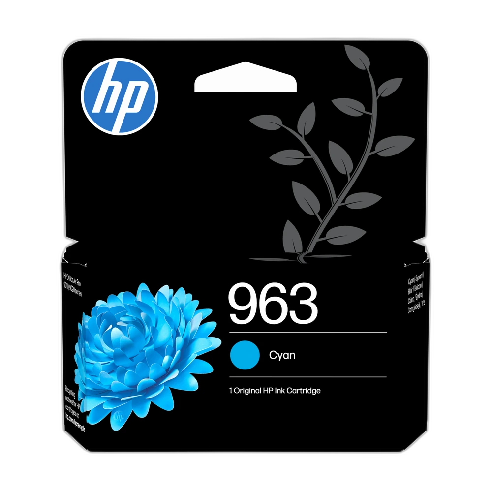 HP 963 Cyan Ink Cartridge - 3JA23AE