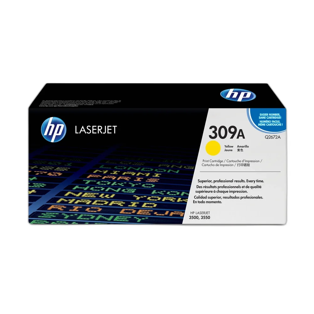 HP 309A Yellow Toner Cartridge - Q2672A