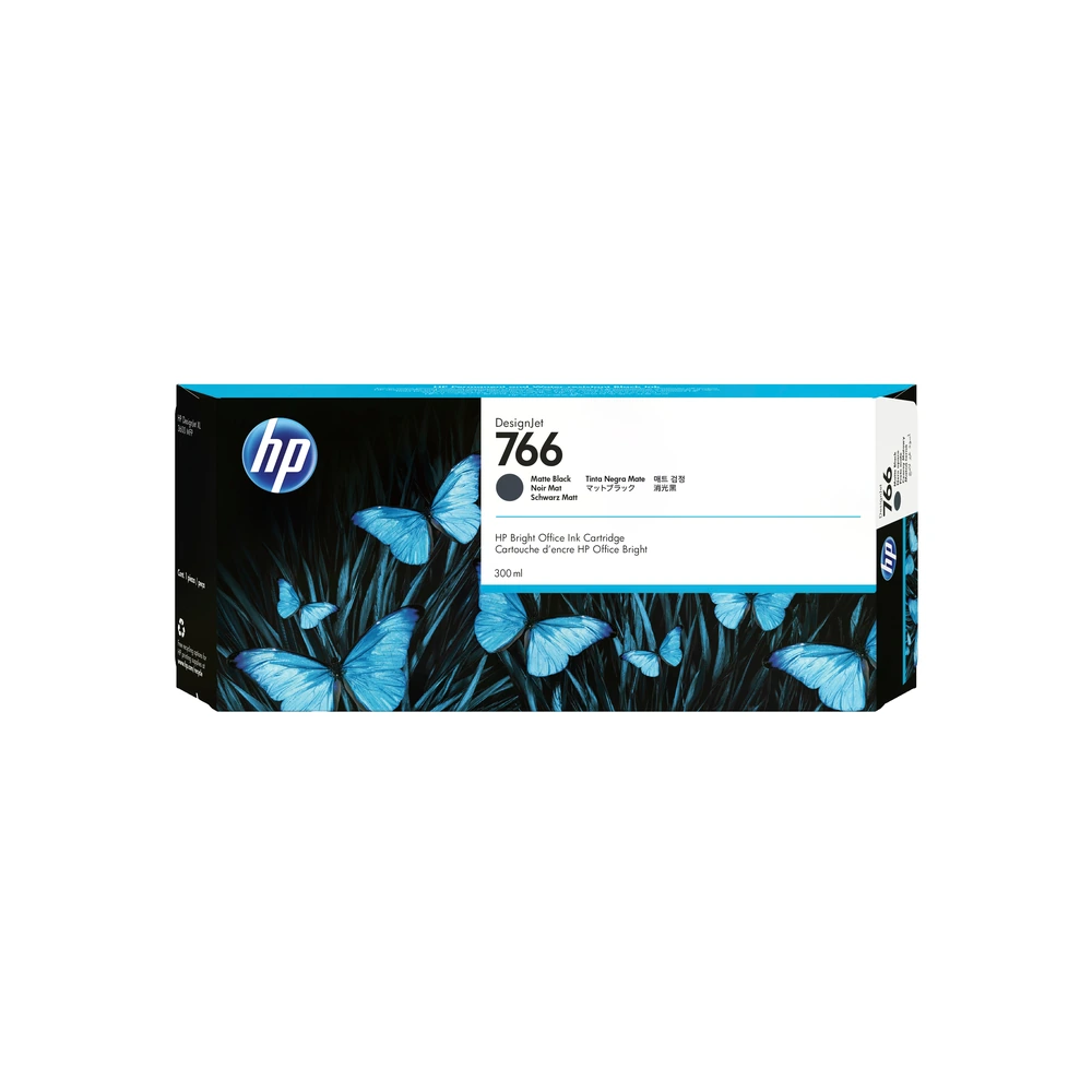 HP 766 Matte Black Ink Cartridge - P2V92A