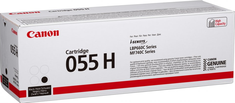 Canon 055H Black High Yield Toner Cartridge - 3020C002