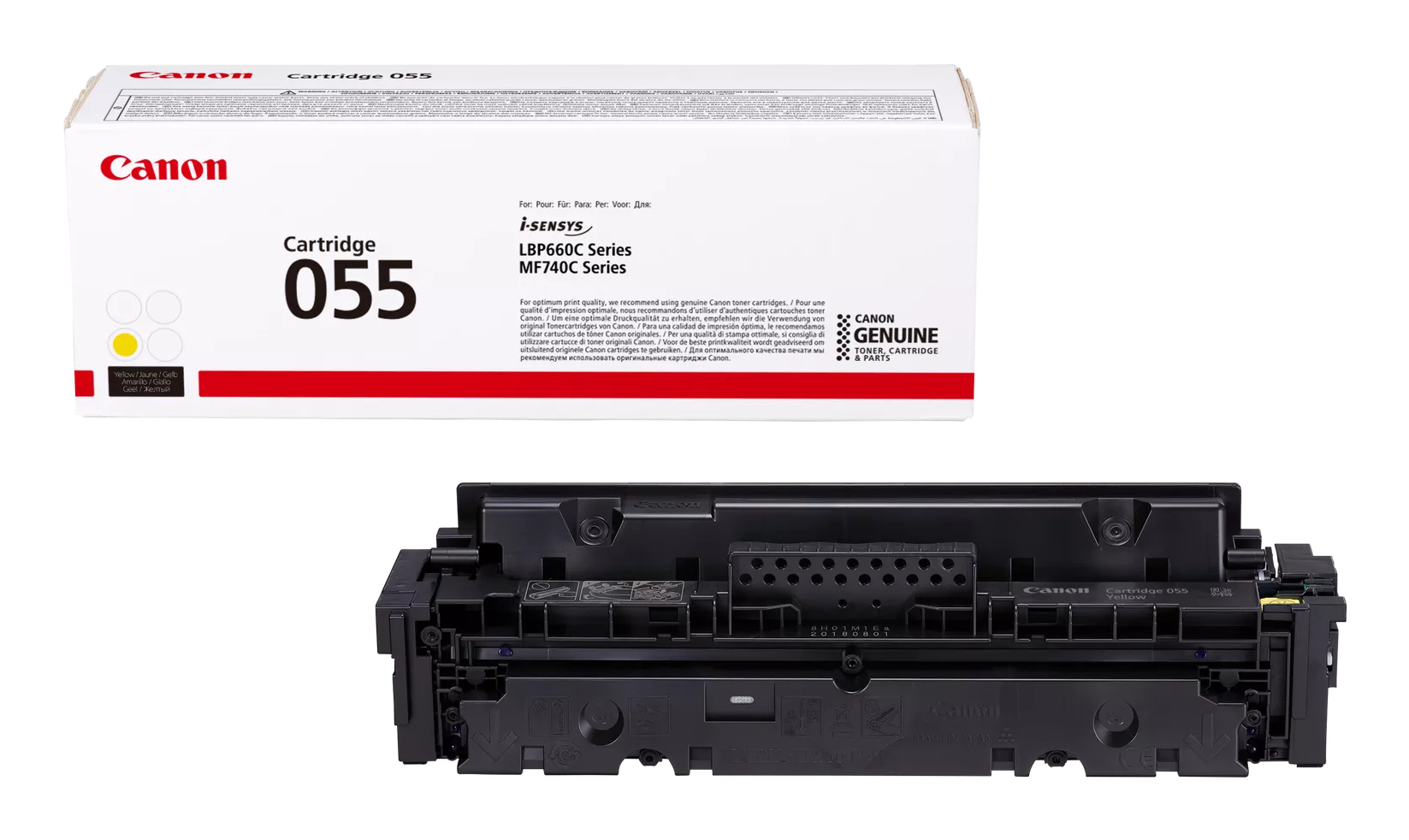 Canon 055 Yellow Toner Cartridge - 3013C002