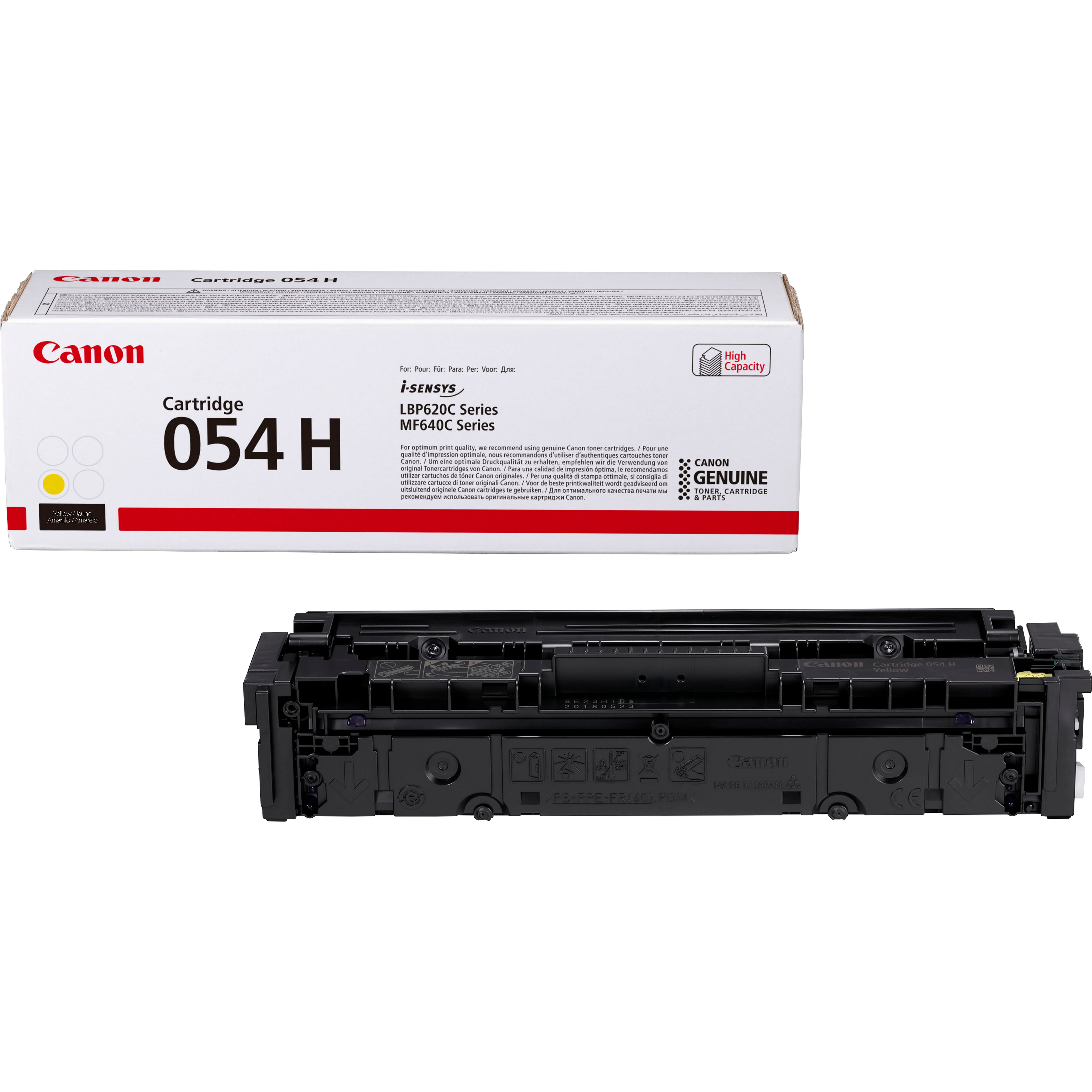 Canon 054 Yellow High Yield Toner Cartridge - 3025C002
